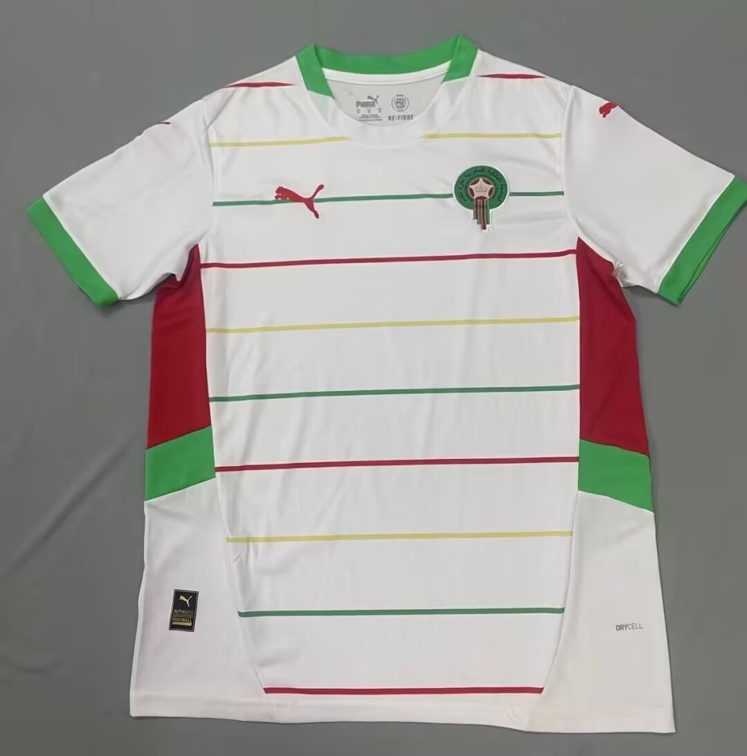 AAA Quality Morocco 24/25 Away White Leaked Soccer Jersey